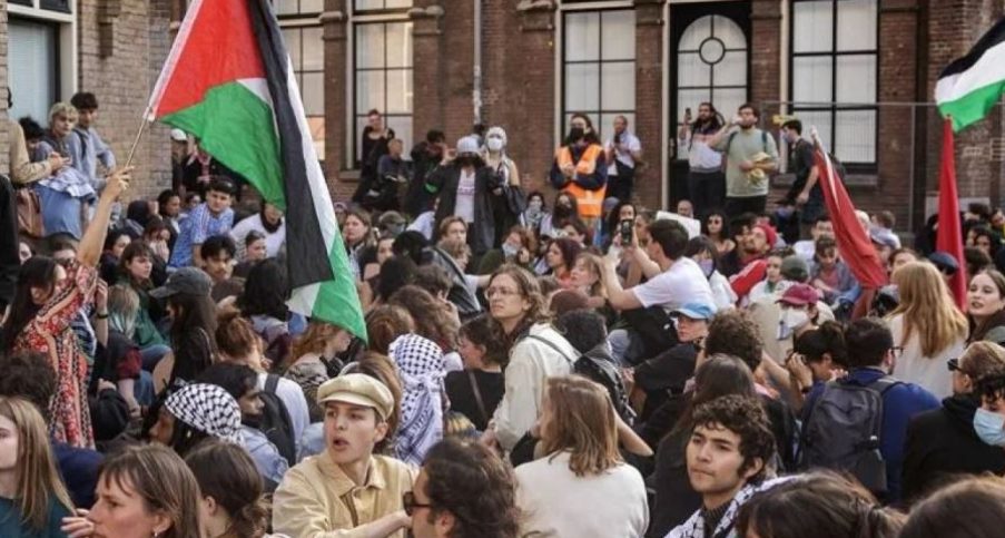 protestat-pro-palestineze-ne-amsterdam,-32-te-arrestuar-–-video