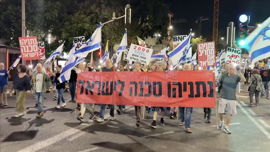 qindra-njerez-protestojne-ne-haifa-kunder-qeverise-netanyahu