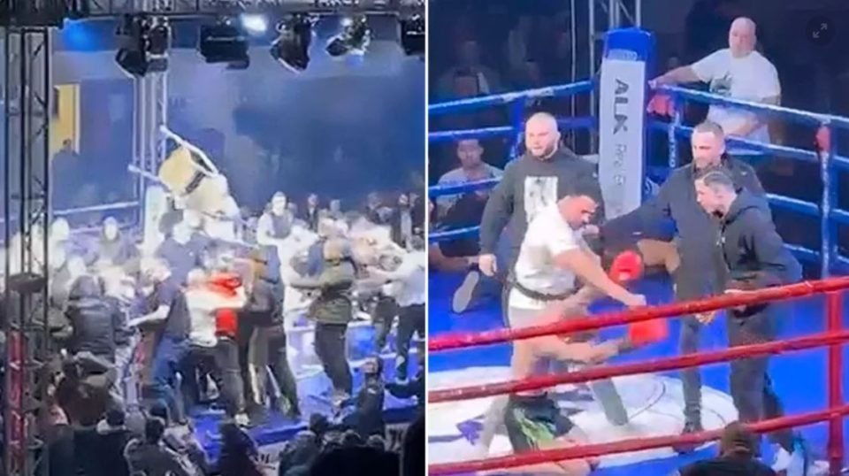 video/-skandal-ne-serbi,-ndeshja-e-kickbox-it-del-nga-“zinxhiret”,-dhunohet-barbarisht-boksieri-grek-dhe-stafi-i-tij:-100-persona-hyn-ne-ring-dhe…