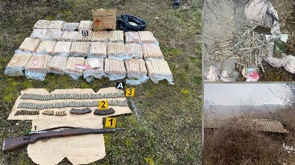 policia-sekuestron-156-kilograme-eksploziv-ne-zubin-potok,-i-prodhuar-nga-kompania-serbe-e-lidhur-me-pushtetin