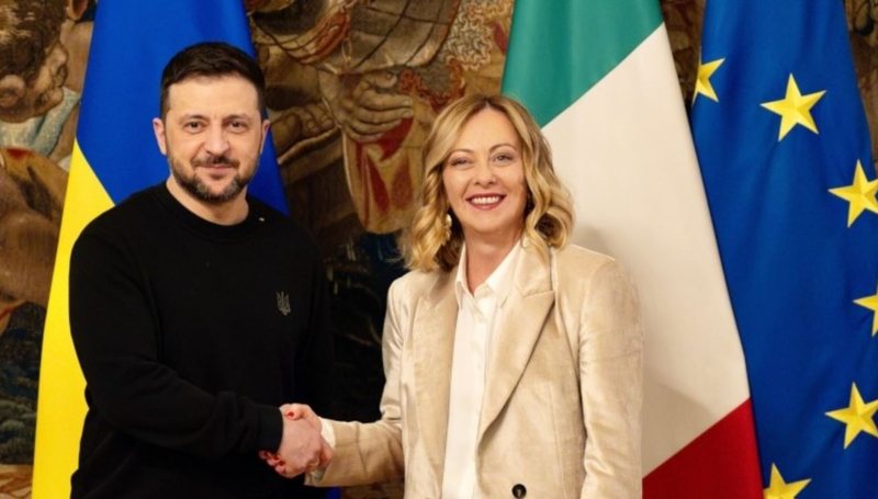 meloni-pret-zelenskyn-ne-rome:-italia-do-prodhoje-drone,-mbeshtetja-per-ukrainen-ka-rendesi-strategjike