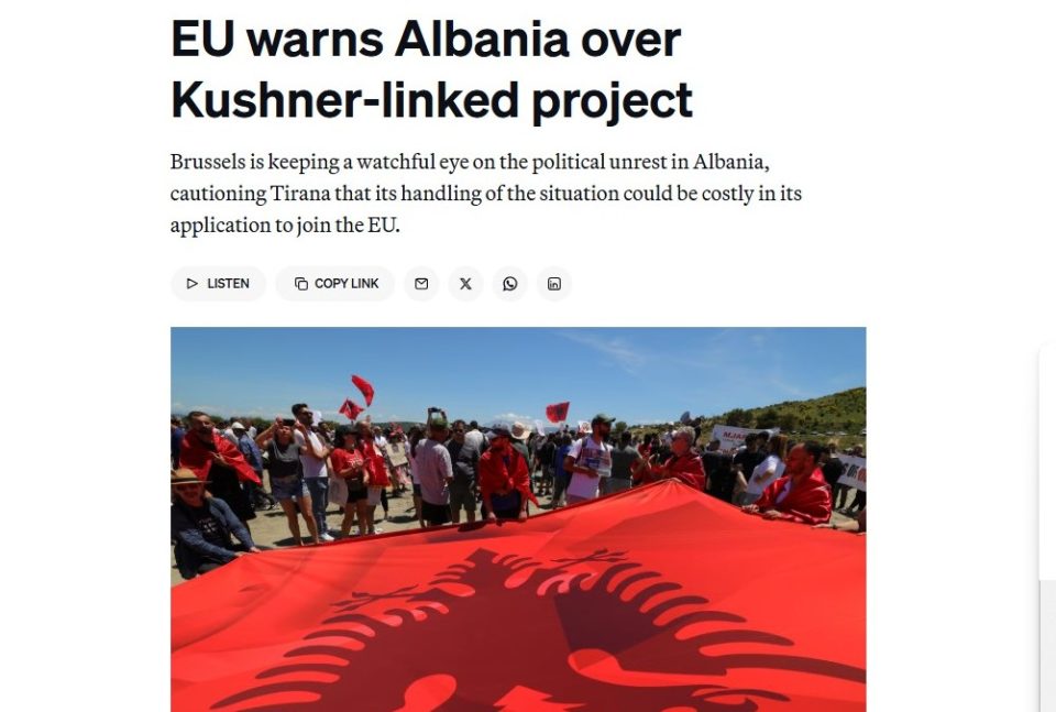 politico:-be-paralajmeron-shqiperine,-projekti-i-zvernecit-mund-te-rrezikoje-anetaresimin-ne-union!